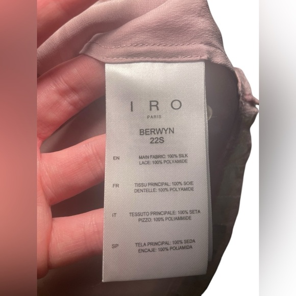 IRO New NWT Berwyn Silk Lace Trimmed Cami Purple Size 34 XS - Picture 6 of 7